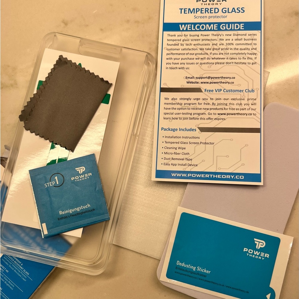 Power Theory Iphone screen protector. Tempered glass for 11 Pro Max iphone